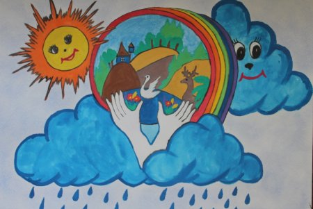 Весенний пейзаж для детей