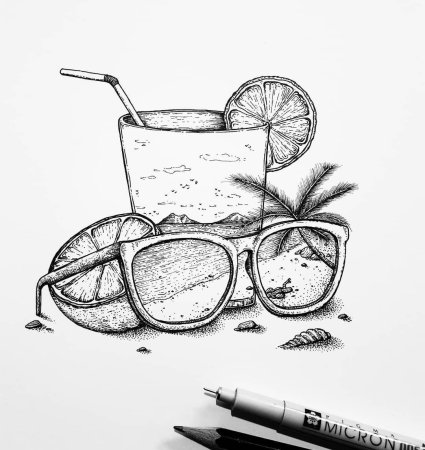 Скетч лето