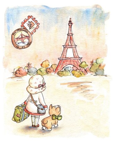 Франция карандашом