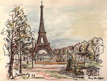 Париж иллюстрации