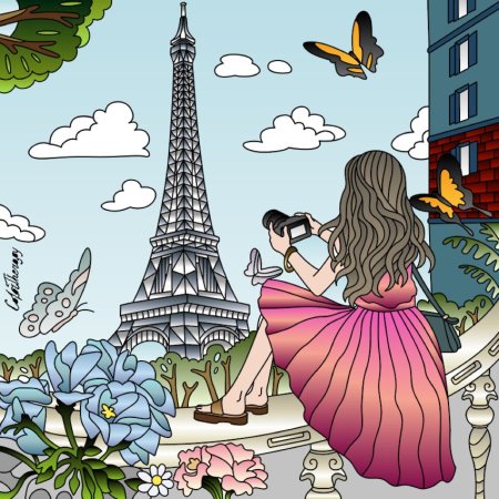 Франция рисунок