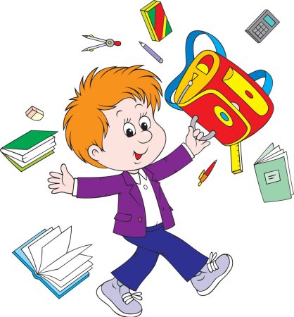 Мультяшные школьники