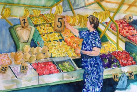 Рынок иллюстрация