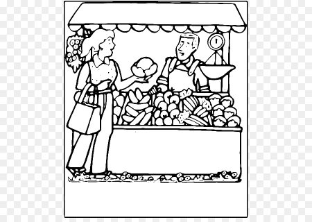 Раскраска базар