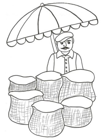 Рынок раскраска для детей