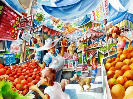 Рынок картина