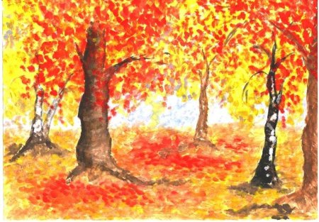 Иллюстрация к стихотворению листопад Иван Алексеевич Бунин