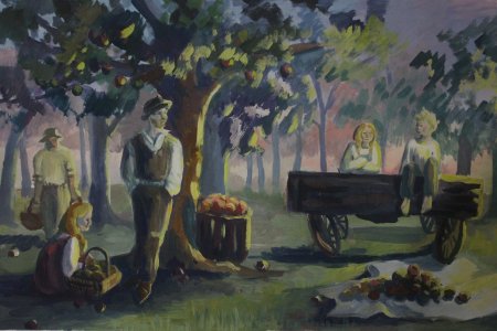 Бунин иллюстрации к произведениям Антоновские яблоки