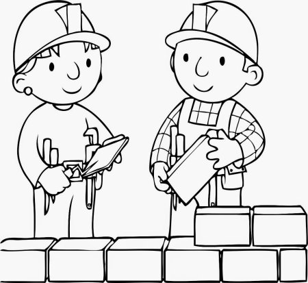 Раскраска стройка