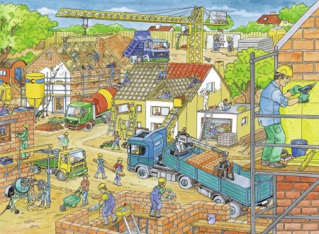 «На стройке» (художник в. Каратай)