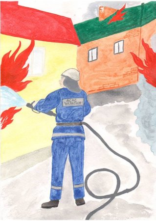 Спасатели глазами детей рисунки