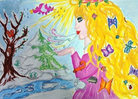 Красивые рисунки на тему Весна