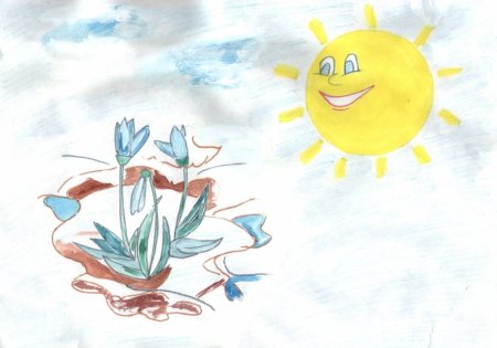 Конкурс весенних рисунков