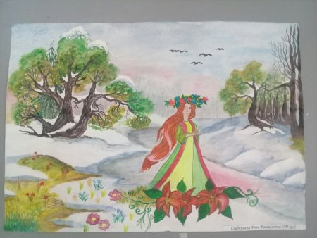 Рисование на тему Весна красна