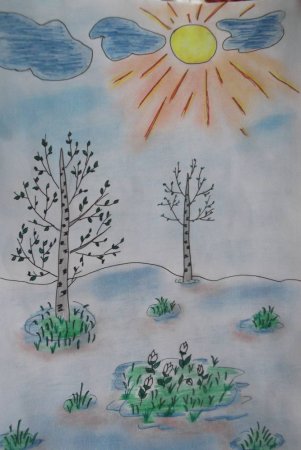 Весенние картины на конкурс