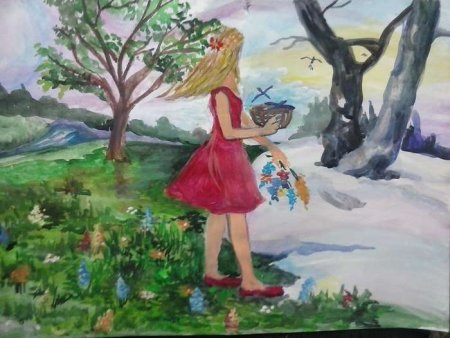 Рисунок на тему Весна пришла