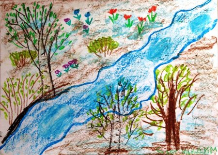 Рисунок на тему Весна
