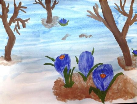 Рисунок на тему Весна