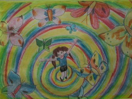 Рисунок на тему детство