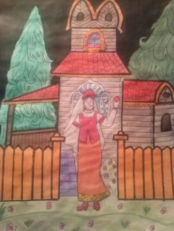 Царевна и семь богатырей рисунок