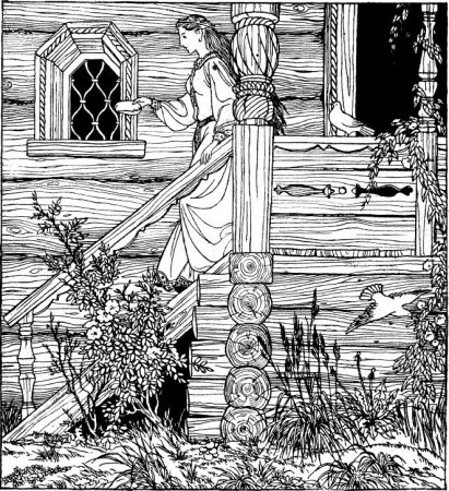 Сказка о мёртвой царевне и семи богатырях рисунок