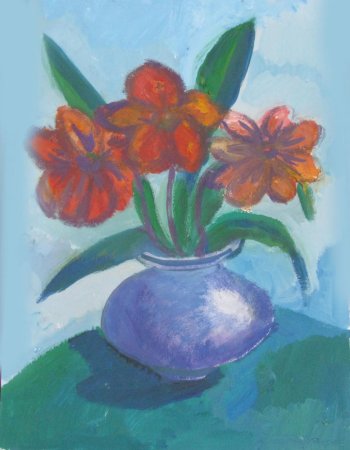 Натюрморт с цветами для детей