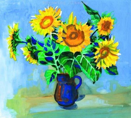 Крынка живопись гуашь