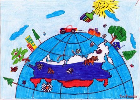 Рисунок на тему Россия