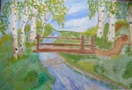 Рисунок по теме родной край