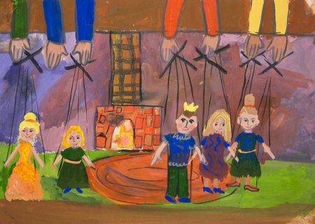 Рисование на тему театр