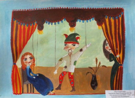 Кукольный театр рисовать
