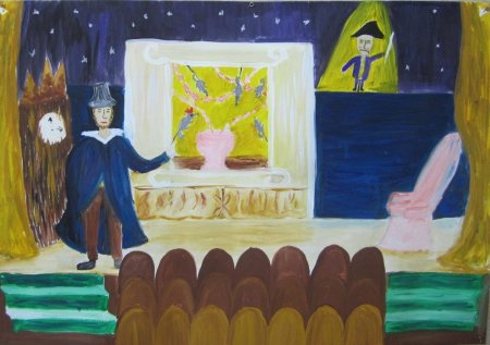 Дети рисуют театр