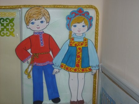 Рисование куклы в народном костюме старшая группа