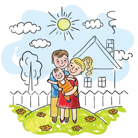 Семья рисунок