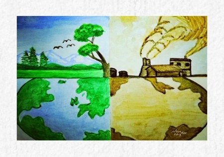 Простые рисунки на тему экология