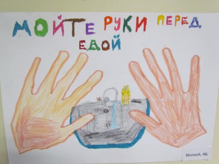 Рисунок на тему чистые руки