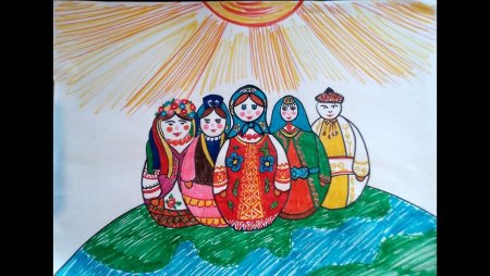 Детские рисунки ко Дню независимости