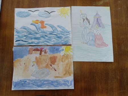 Рисование сказки Пушкина