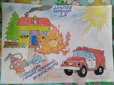 Рисунок по пожарной безопасности