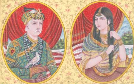 Мариам уз Замани Акбара Великого портрет