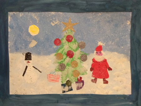 Детские рисунки в ожидании нового года