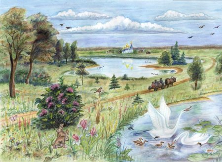 Красота растений рисунок детский
