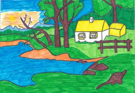 Рисование на тему природа