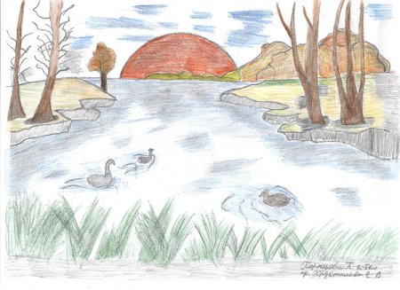 Родной природы уголок рисунки