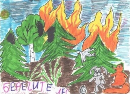 Береги лес от пожара поделки