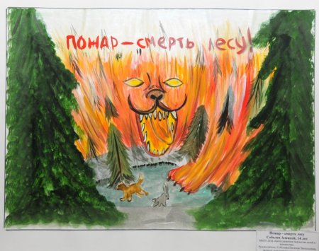 Берегите лес от пожара рисунки на конкурс