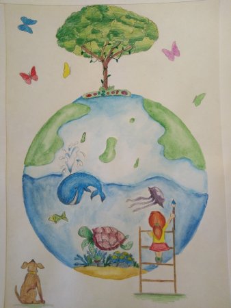 Рисование на тему Планета земля