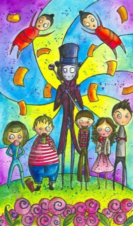 Чарли и шоколадная фабрика рисунки