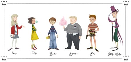 Чарли и шоколадная фабрика иллюстрации