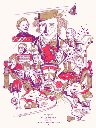 Вилли Вонка иллюстрации